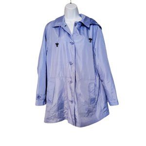 KORBET Light Blue Spring Fall Jacket With Detachable Hood Woman's LP